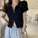 ニットトップス 半袖 リブ編み | ANGELCLOSET | 詳細画像6