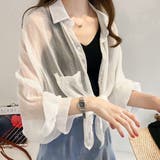 シフォンシアーシャツ 羽織り 薄手 | SUNSHINE CLOSET | 詳細画像8 