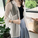 シフォンシアーシャツ 羽織り 薄手 | SUNSHINE CLOSET | 詳細画像9 