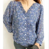 襟フリル シースルー 花柄ブラウス 女性 | SUNSHINE CLOSET | 詳細画像17 