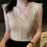 Vネック レースキャミソール レディース | SUNSHINE CLOSET | 詳細画像9 