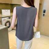 ギャザーブラウスVネックレディースシャツ | ANGELCLOSET | 詳細画像12
