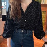 ドット柄ブラウス レディース シャツ | SUNSHINE CLOSET | 詳細画像1 