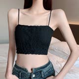 シャーリングショートキャミソールカップ付 | SUNSHINE CLOSET | 詳細画像4
