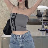 ロゴプリント カップ付きキャミソール 黒 | SUNSHINE CLOSET | 詳細画像10