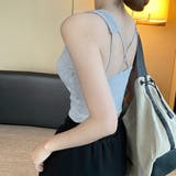 カップ付き バッククロスタンクトップ無地 | ANGELCLOSET | 詳細画像10