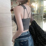 カップ付き バッククロスタンクトップ無地 | ANGELCLOSET | 詳細画像14