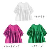 綿麻風ブラウス ペプラムブラウスきれいめ | ANGELCLOSET | 詳細画像2