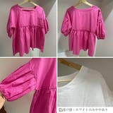 綿麻風ブラウス ペプラムブラウスきれいめ | ANGELCLOSET | 詳細画像3