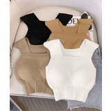 ショート丈 カップ付きニットタンクトップ | ANGELCLOSET | 詳細画像5