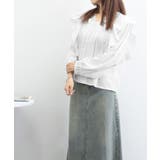 フリルブラウス レース切替ブラウス 薄手 | SUNSHINE CLOSET | 詳細画像12 