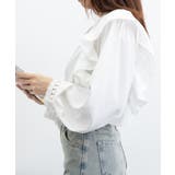 フリルブラウス レース切替ブラウス 薄手 | SUNSHINE CLOSET | 詳細画像14 