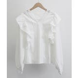 フリルブラウス レース切替ブラウス 薄手 | SUNSHINE CLOSET | 詳細画像17 