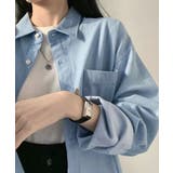 ビッグデニムシャツレディース重ね着お洒落 | SUNSHINE CLOSET | 詳細画像4 