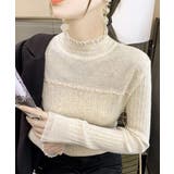 ハイネックニットトップスフリルニットソー | SUNSHINE CLOSET | 詳細画像1 