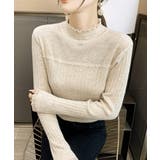 ハイネックニットトップスフリルニットソー | SUNSHINE CLOSET | 詳細画像3 