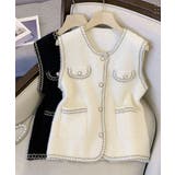 モヘア風ニットベストレディース韓国風秋服 | SUNSHINE CLOSET | 詳細画像15 