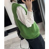 ニットベスト レディースチョッキ 重ね着 | ANGELCLOSET | 詳細画像10