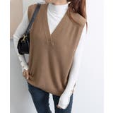 ニットベスト レディースチョッキ 重ね着 | ANGELCLOSET | 詳細画像20
