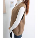 ニットベスト レディースチョッキ 重ね着 | ANGELCLOSET | 詳細画像22