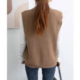 ニットベスト レディースチョッキ 重ね着 | ANGELCLOSET | 詳細画像24
