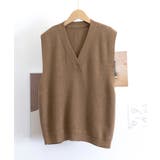 ニットベスト レディースチョッキ 重ね着 | ANGELCLOSET | 詳細画像25