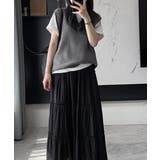 ニットベスト レディースチョッキ 重ね着 | ANGELCLOSET | 詳細画像4