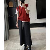 ニットベスト レディースチョッキ 重ね着 | ANGELCLOSET | 詳細画像8