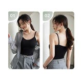 カップ付きキャミソール 韓国風ブラトップ | SUNSHINE CLOSET | 詳細画像8 