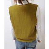 リブニットベスト前開きニットジレVネック | SUNSHINE CLOSET | 詳細画像32