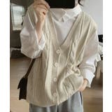 Vネックニットベストレディースニットジレ | SUNSHINE CLOSET | 詳細画像1 