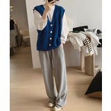 Vネックニットベストレディースニットジレ | SUNSHINE CLOSET | 詳細画像10 