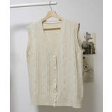 Vネックニットベストレディースニットジレ | SUNSHINE CLOSET | 詳細画像17 