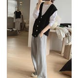 Vネックニットベストレディースニットジレ | SUNSHINE CLOSET | 詳細画像8 