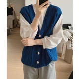 Vネックニットベストレディースニットジレ | SUNSHINE CLOSET | 詳細画像9 