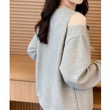 肩開きトップス カットアウトトレーナー ゆったりトップス | SUNSHINE CLOSET | 詳細画像12 