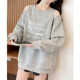 肩開きトップス カットアウトトレーナー ゆったりトップス | SUNSHINE CLOSET | 詳細画像8 