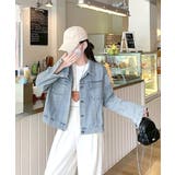 デニムブルゾン 韓国ファッション 大人カジュアルGジャン | SUNSHINE CLOSET | 詳細画像13 