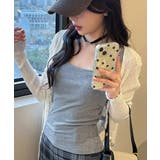 リブタンクトップ 背中開きトップス ノンワイヤータンクトップ | SUNSHINE CLOSET | 詳細画像14