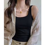 リブタンクトップ 背中開きトップス ノンワイヤータンクトップ | SUNSHINE CLOSET | 詳細画像4