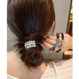 幾何柄ヘアゴムヘアリング キラキラ髪留め | SUNSHINE CLOSET | 詳細画像3 