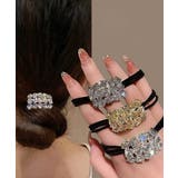 幾何柄ヘアゴムヘアリング キラキラ髪留め | SUNSHINE CLOSET | 詳細画像6 