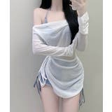レディースセパレート水着 シアートップス付きビキニセット 韓国風水着トレンド水着… | SUNSHINE CLOSET | 詳細画像16 