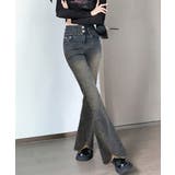 フレアデニムパンツ ハイウエストジーンズ | SUNSHINE CLOSET | 詳細画像3