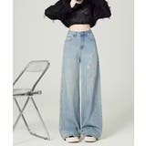 ダメージデニムパンツ ワイドレッグデニム | SUNSHINE CLOSET | 詳細画像4 