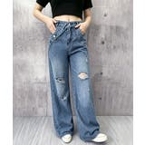 Y2Kダメージデニムパンツ レディース ハイウエスト | SUNSHINE CLOSET | 詳細画像11
