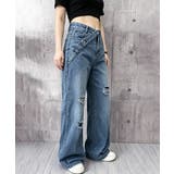 Y2Kダメージデニムパンツ レディース ハイウエスト | SUNSHINE CLOSET | 詳細画像12