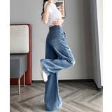 Y2Kダメージデニムパンツ レディース ハイウエスト | SUNSHINE CLOSET | 詳細画像8