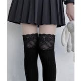 ニーハイソックス花柄レース切り替え靴下 | SUNSHINE CLOSET | 詳細画像13 