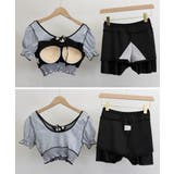 ギンガムチェック水着セット露出控えめ水着 | SUNSHINE CLOSET | 詳細画像12